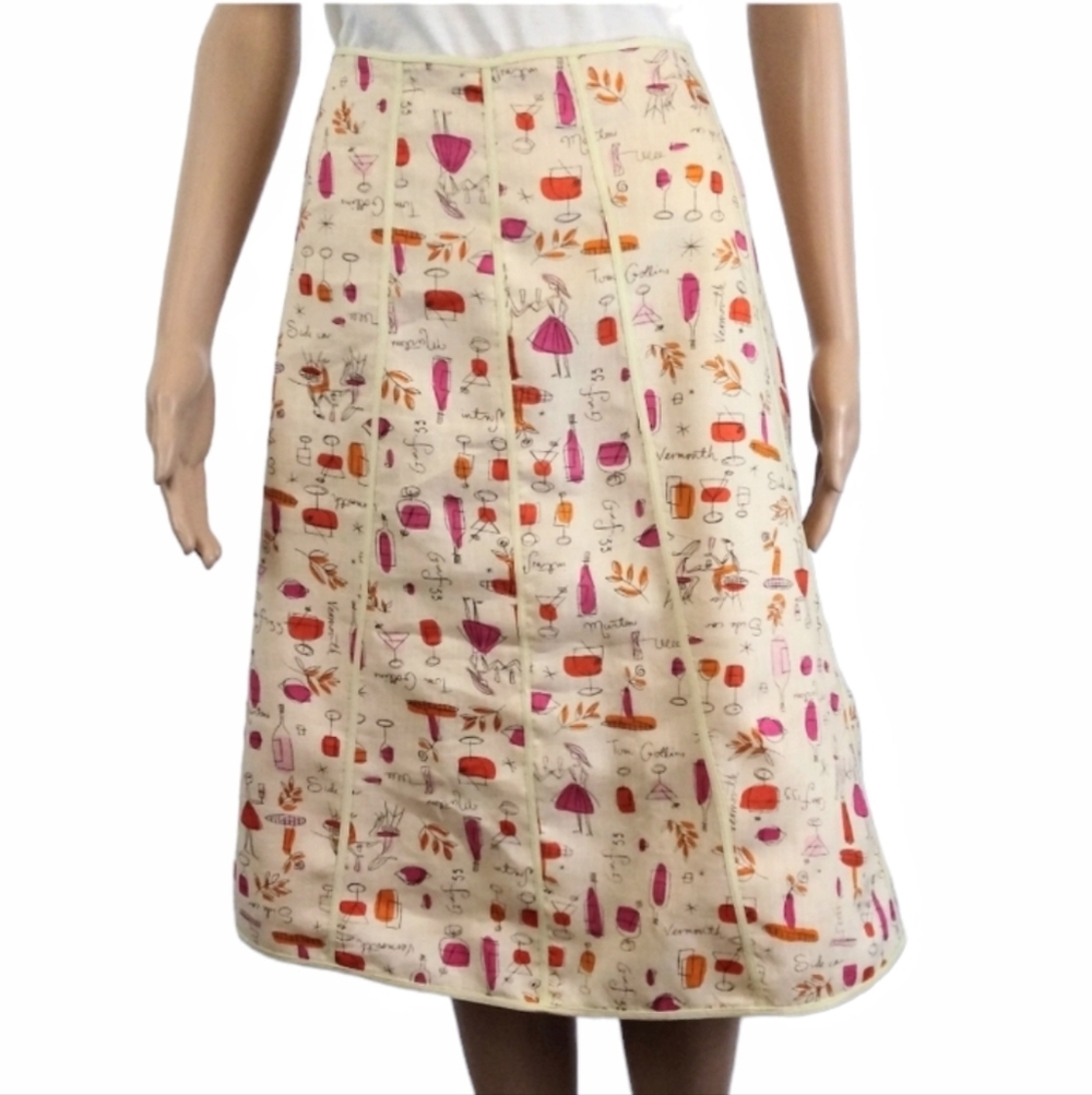 Fusion Novelty Print Summer Skirt - Picture 3 of 6